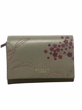 Radley London Cherry Blossom Fold Over Snap Wallet - Brand New